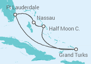 Itinerario del Crucero Bahamas - Holland America Line