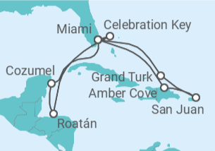 Itinerario del Crucero Caribe Completo - Princess Cruises