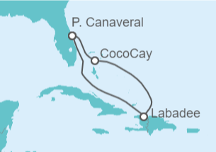 Itinerario del Crucero Caribe & CocoCay - Royal Caribbean