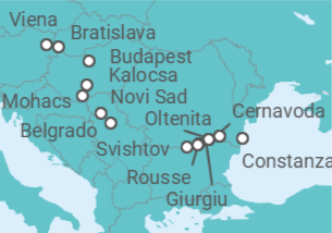 Itinerario del Crucero Del Mar Negro al Danubio Azul  - CroisiEurope