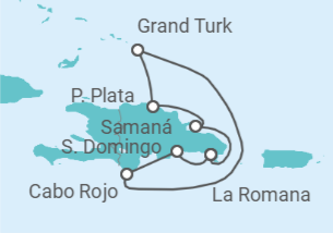 Itinerario del Crucero República Dominicana, Bahamas - Costa Cruceros