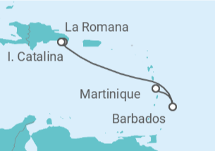 Itinerario del Crucero Barbados - MSC Cruceros