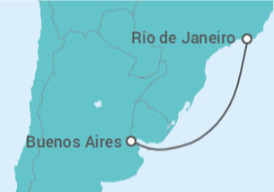 Itinerario del Crucero Brasil - MSC Cruceros