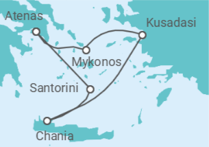 Itinerario del Crucero Grecia, Turquía - Virgin Voyages