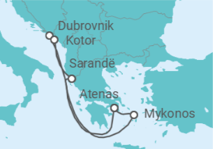 Itinerario del Crucero Aventura Marina y Descanso Hedonista - Virgin Voyages