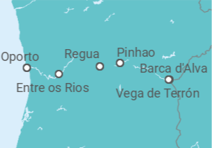 Itinerario del Crucero Atractivo Duero - AmaWaterways