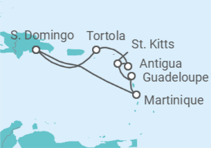 Itinerario del Crucero En plena naturaleza - Costa Cruceros
