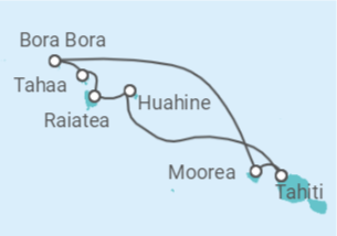Itinerario del Crucero Polinesia Francesa - Paul Gauguin