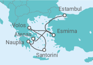 Itinerario del Crucero Turquía, Grecia - Costa Cruceros