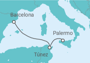 Itinerario del Crucero Túnez - MSC Cruceros
