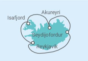 Itinerario del Crucero Islandia - Celebrity Cruises