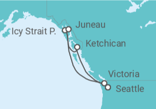 Itinerario del Crucero Alaska - Royal Caribbean
