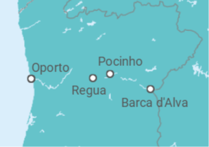 Itinerario del Crucero Portugal - Scenic cruises