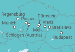Itinerario del Crucero Desde Munich a Budapest (Hungría) - Scenic cruises