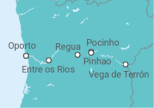Itinerario del Crucero Portugal, España - Scenic cruises