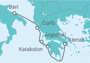 Itinerario del Crucero Grecia - MSC Cruceros
