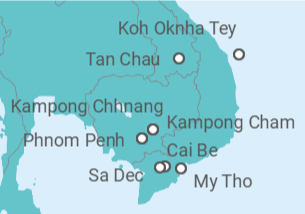Itinerario del Crucero Camboya - AmaWaterways