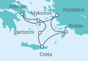 Itinerario del Crucero Grecia idílica - Celestyal Cruises