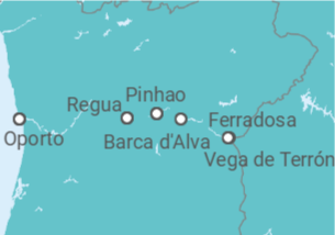 Itinerario del Crucero Crucero por el Duero (formula puerto/puerto) - CroisiEurope