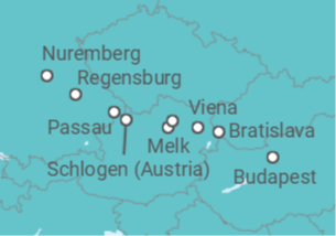 Itinerario del Crucero Desde Nuremberg (Alemania) a Budapest (Hungría) - Scenic cruises