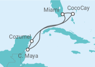 Itinerario del Crucero México - con vuelos - Royal Caribbean