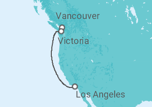 Itinerario del Crucero Alaska - Princess Cruises