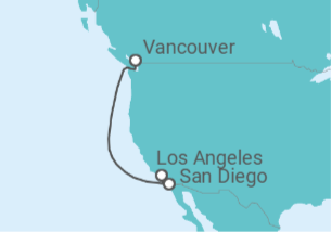 Itinerario del Crucero Estados Unidos (EE.UU.) - Princess Cruises