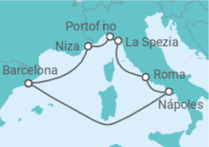 Itinerario del Crucero Francia, Italia - Celebrity Cruises