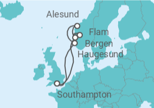 Itinerario del Crucero Noruega - Celebrity Cruises