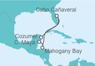 Itinerario del Crucero Caribe Occidental - Carnival Cruise Line