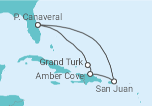Itinerario del Crucero Caribe Oriental - Carnival Cruise Line