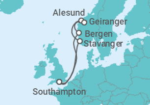 Itinerario del Crucero Noruega - Royal Caribbean