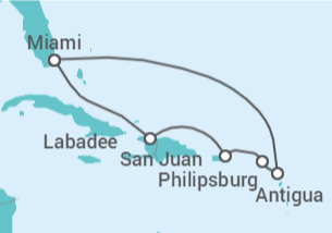 Itinerario del Crucero Puerto Rico, Saint Maarten, Antigua Y Barbuda - Royal Caribbean