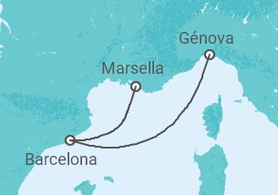 Itinerario del Crucero España - MSC Cruceros
