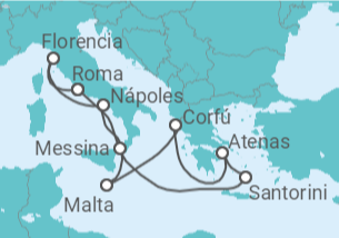 Itinerario del Crucero Grecia, Croacia, Italia - NCL Norwegian Cruise Line