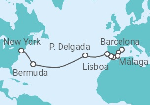 Itinerario del Crucero España, Portugal, Bermudas - NCL Norwegian Cruise Line