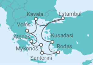 Itinerario del Crucero Turquía, Grecia - Oceania Cruises