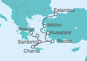 Itinerario del Crucero Grecia, Turquía - Oceania Cruises