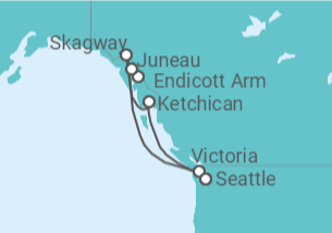 Itinerario del Crucero Alaska - Royal Caribbean