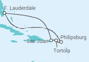 Itinerario del Crucero Puerto Rico, Islas Vírgenes - Reino Unido, Saint Maarten - Celebrity Cruises