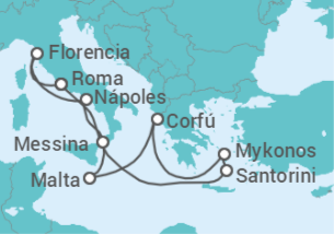 Itinerario del Crucero Grecia, Croacia, Italia - NCL Norwegian Cruise Line