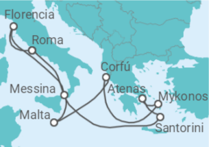Itinerario del Crucero Grecia, Croacia, Italia - NCL Norwegian Cruise Line