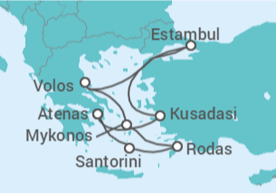 Itinerario del Crucero Turquía, Grecia - NCL Norwegian Cruise Line