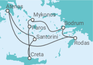 Itinerario del Crucero Grecia, Turquía - NCL Norwegian Cruise Line