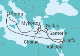 Itinerario del Crucero  Grecia - Royal Caribbean