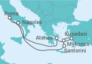 Itinerario del Crucero Grecia, Turquía, Italia - Royal Caribbean