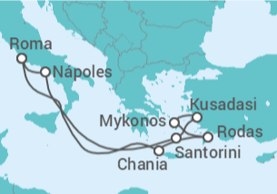 Itinerario del Crucero Italia, Grecia, Turquía - Royal Caribbean