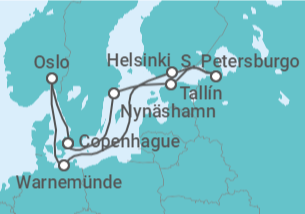 Itinerario del Crucero Joyas del Mar Báltico - Princess Cruises