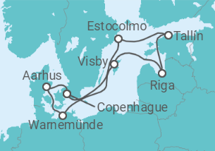 Itinerario del Crucero Suecia, Estonia, Finlandia, Letonia - Royal Caribbean