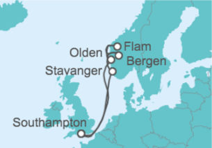 Itinerario del Crucero Noruega - Royal Caribbean